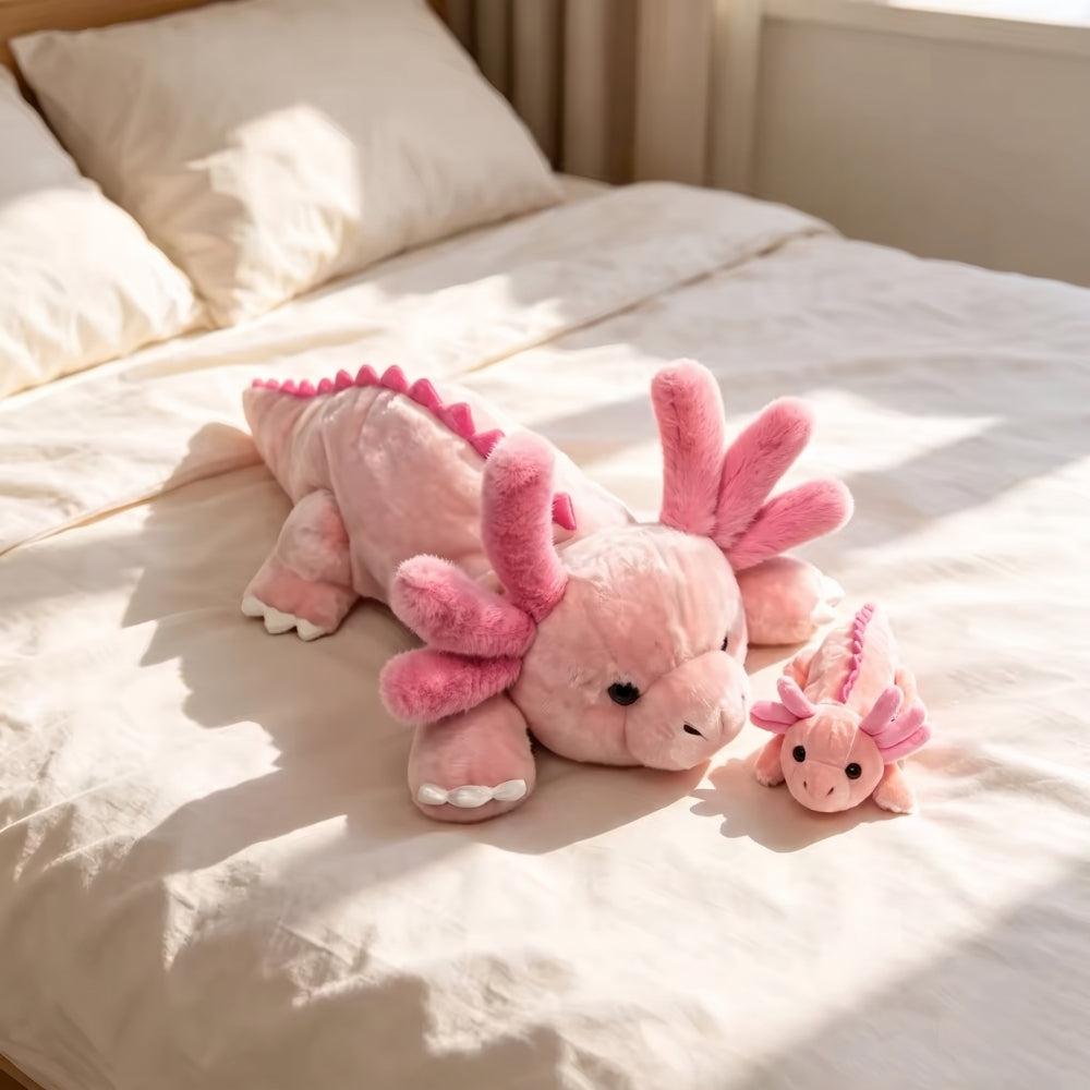 AquaFamily – Axolotl Knuffel met Kleintje