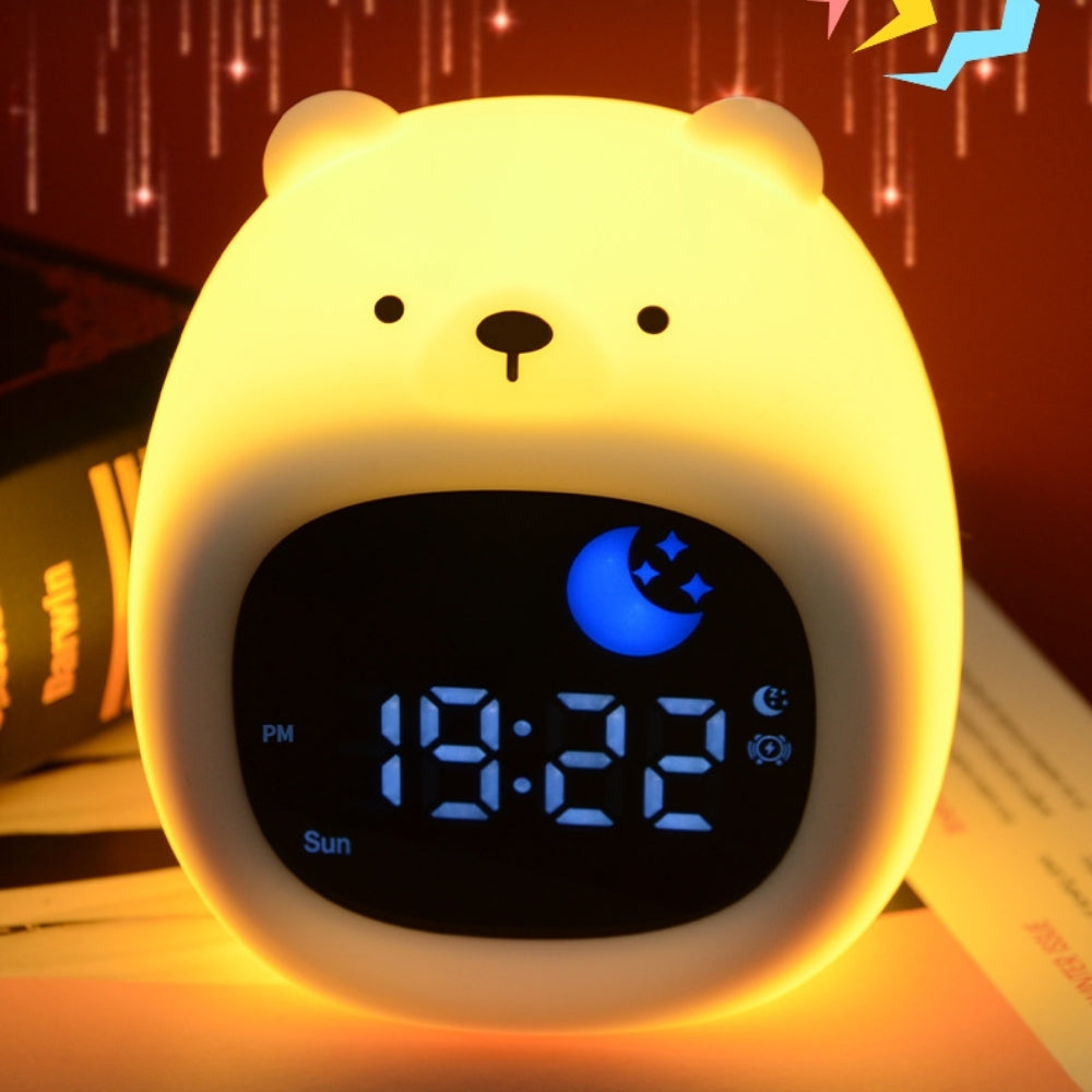 SleepPals – Siliconen Dierenwekker met Nachtlampje