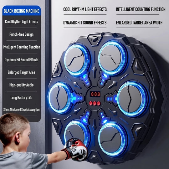 BoxingBeat – Interactieve Boksmachine met Licht en Ritme