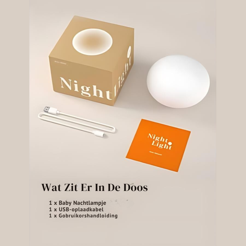 DreamGlow™ – Dimbaar Nachtlampje van Siliconen – Rustige Nachtverlichting voor Baby
