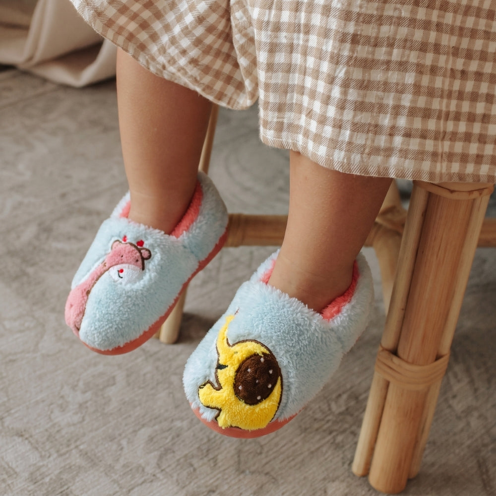 DinoStep – Pluche Kinderpantoffels met Dinosaurusdesign