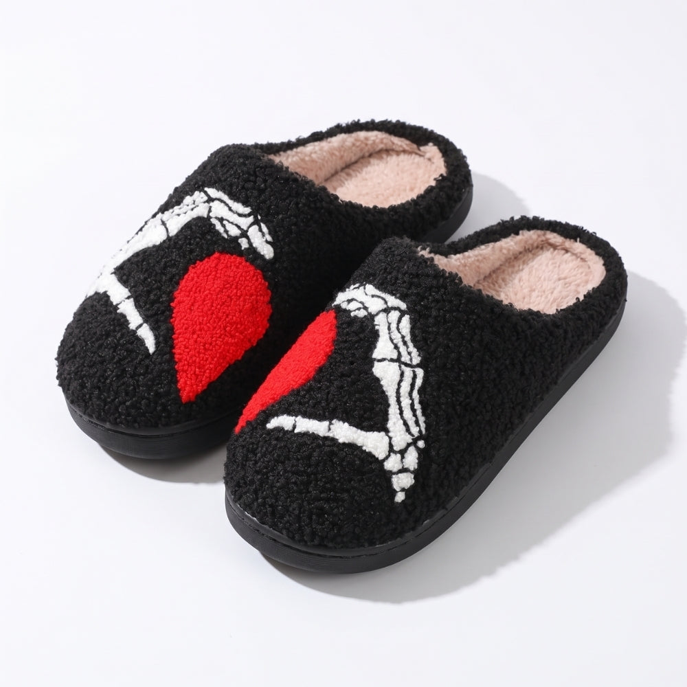 SpookStep – Pluizige Pantoffels met Halloweenmotieven