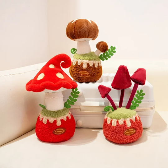 GardenBuddies – Pluche Bloemen en Paddenstoelen Decoratie