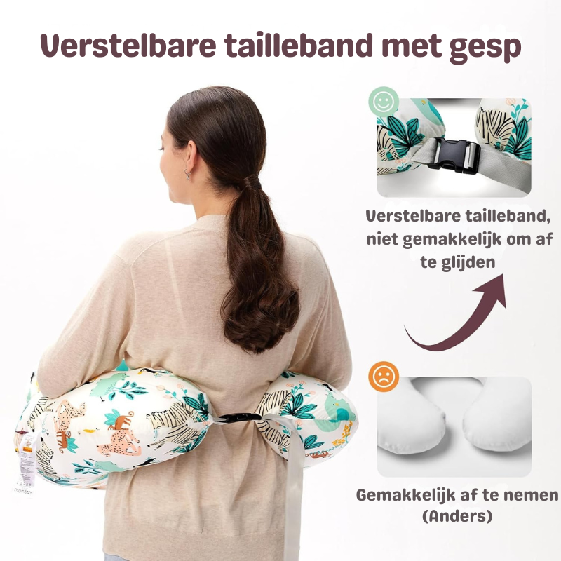 CuddleNest™ – Verstelbaar Voedingskussen met Comfortabele Ondersteuning