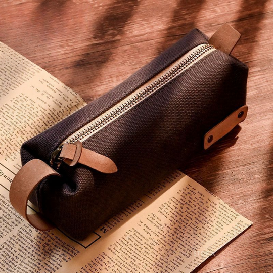 CanvasCarry – Vintage Canvas Etui met Handvat