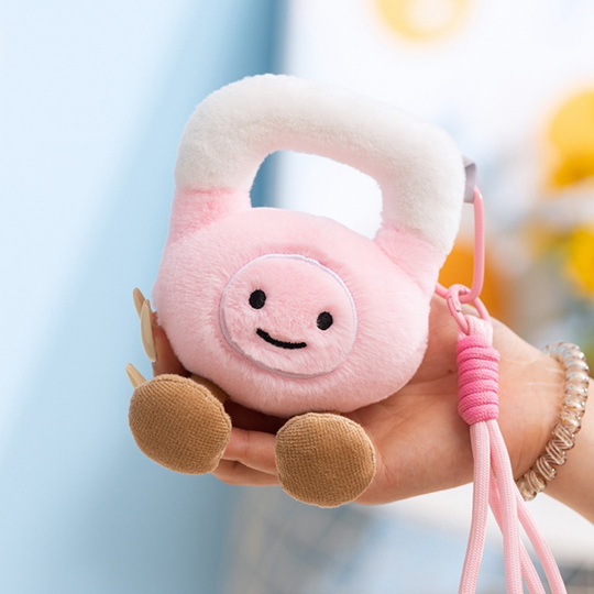 GymCuddle – Fitness Knuffel Sleutelhanger met Speels Design