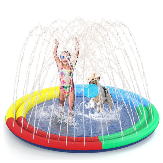 SplashPaws – Opblaasbare Sproeimat voor Kinderen en Honden