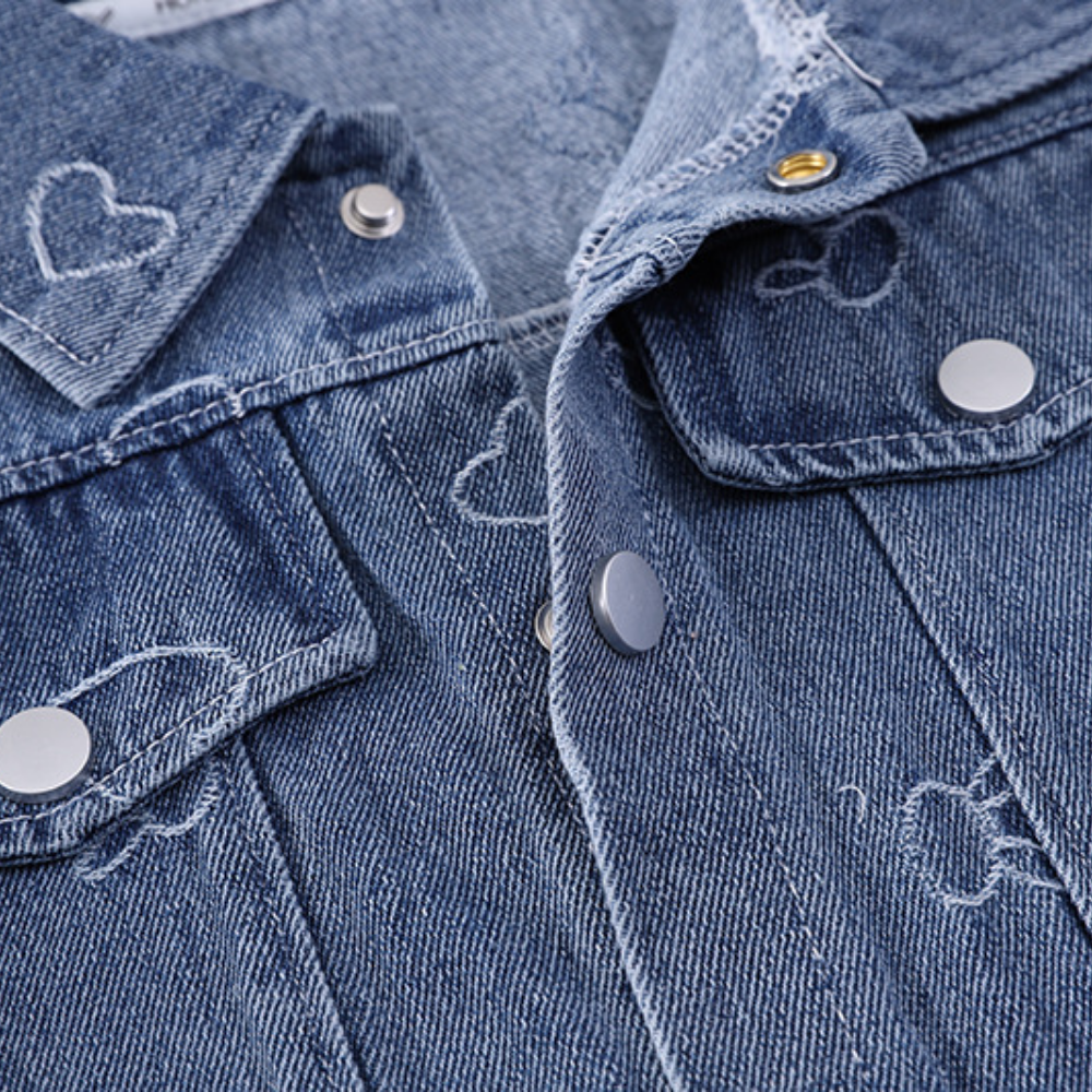 HeartDenim – 3-delige Denim Kledingset voor Kinderen