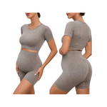 MamiEase™ - Naadloze Zwangerschapsset met Top & Short