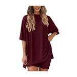 SummerEase™ – 2-delige Dames Set – Luchtige T-shirt & Stretch Shorts