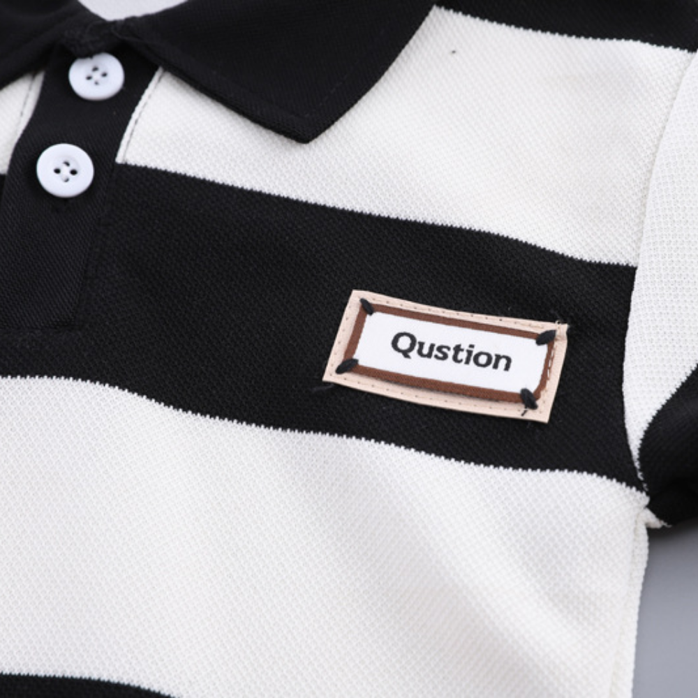 ClassicStride – Jongens Gestreepte Poloset met Short
