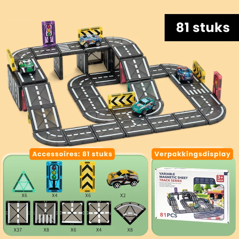 TrackMaster™ – Creatief & Leuk – Magnetische Bouwbaan Set