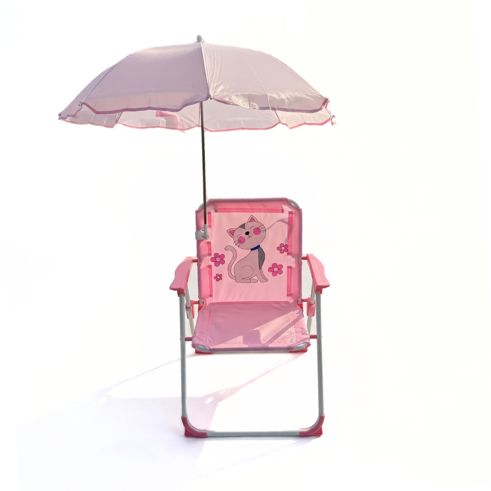 SunnySeat – Opvouwbare Kinder Strandstoel met Parasol