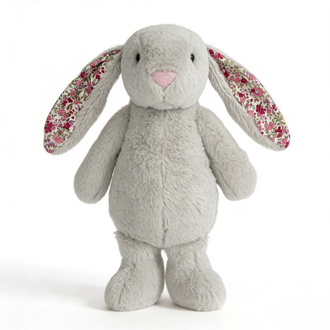 BloomBunny – Konijn Knuffel met Bloemenprint Oren