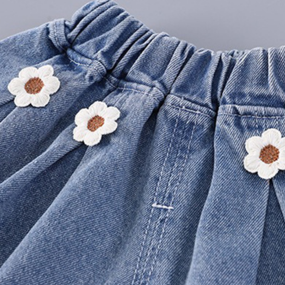 DenimBloom – 2-delige Kledingset voor Meisjes