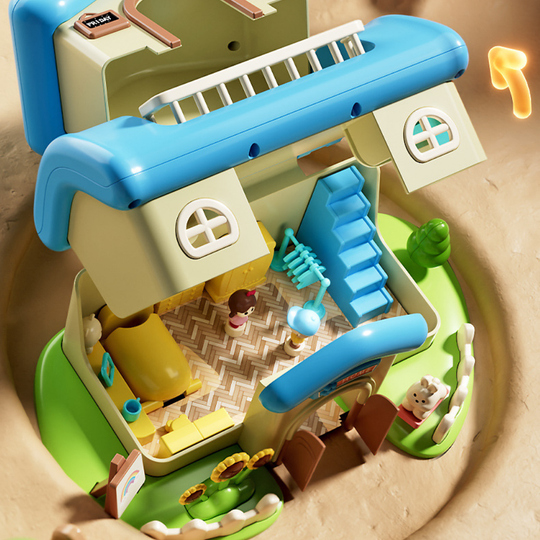CastleDream – Magnetisch Poppenhuis met 4 Poppen