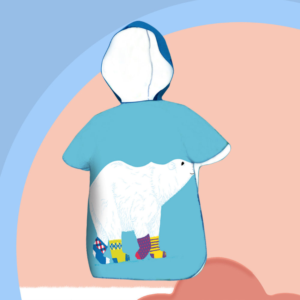 SunnyWrap – Microvezel Strandponcho voor Kinderen