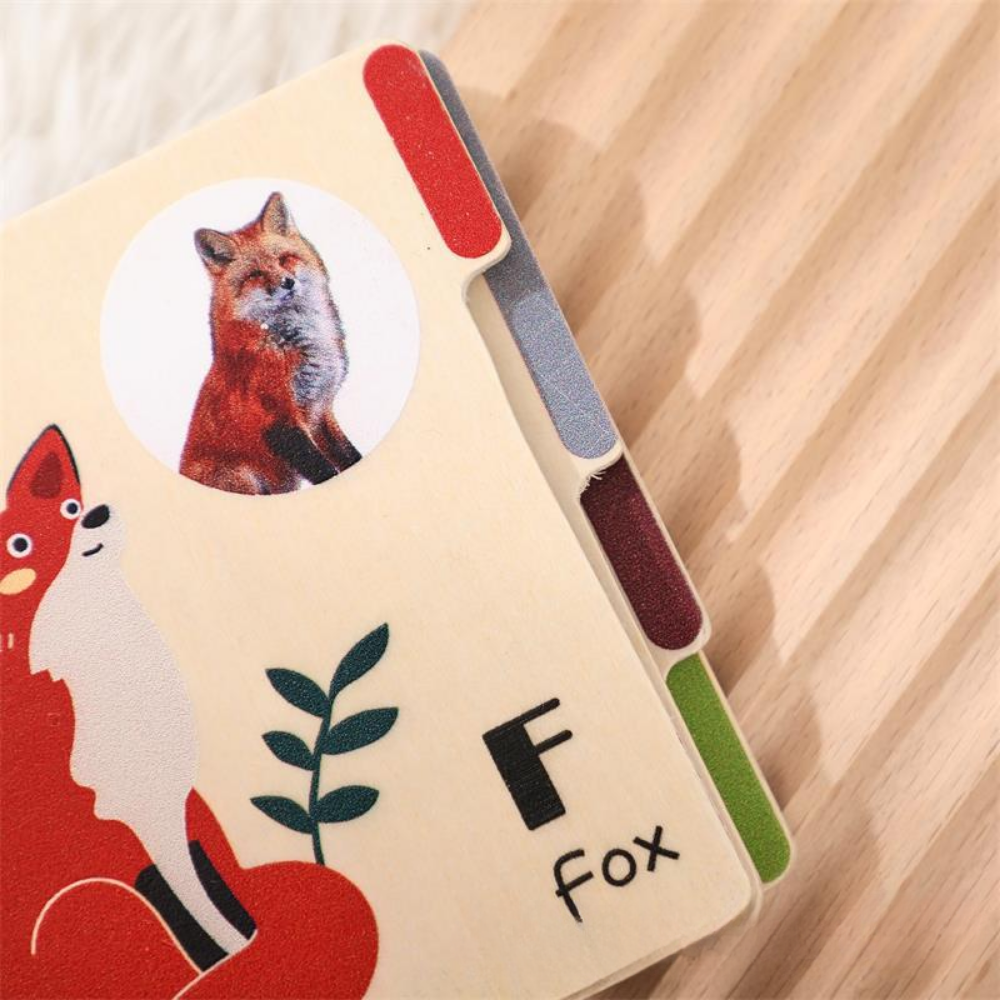 AnimalLearn – Houten Dieren Leerboek voor Peuters