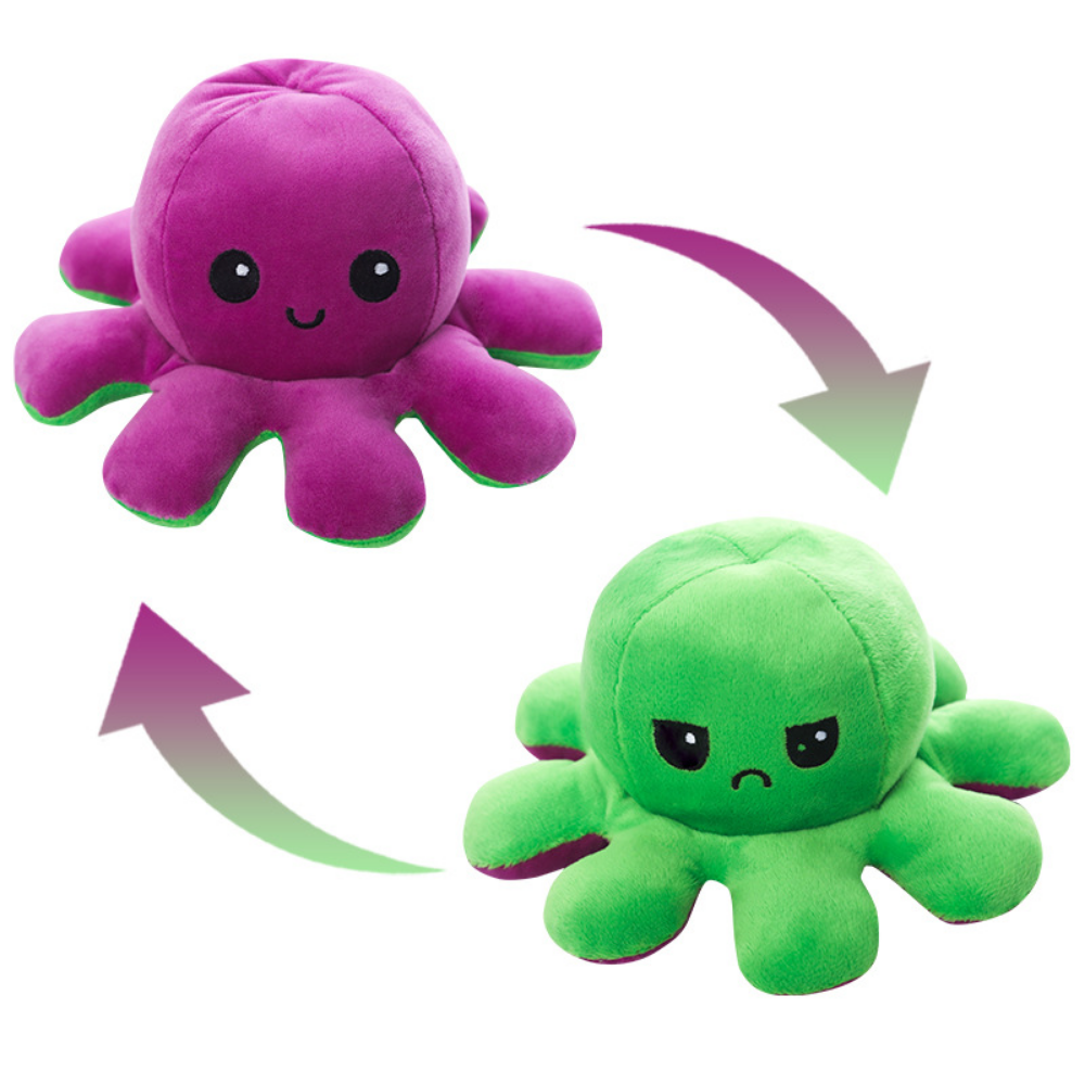 MoodFlip – Omkeerbare Octopus Knuffel