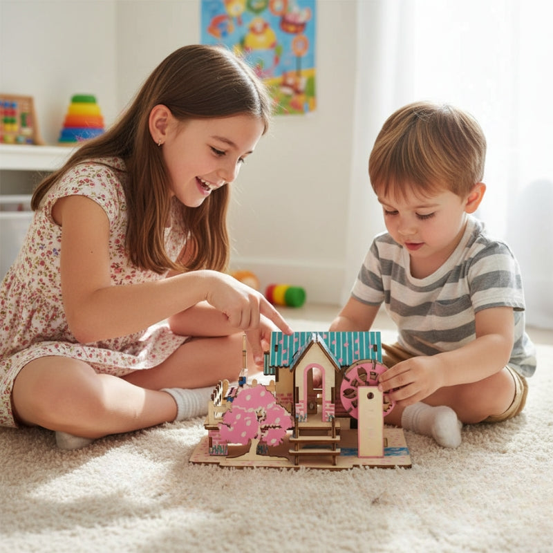 SpringCottage – 3D Houten Bouwpuzzel Cottage