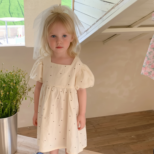 BowBloom kinderjurk met dubbele strikken - Milo & Moon