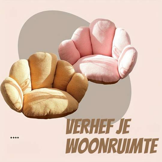 Milo & Moon® CozyGrip – Vingervormig Rug- en Stoelkussen