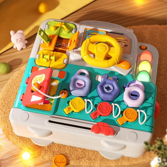 <font dir="auto" style="vertical-align: inherit;"><font dir="auto" style="vertical-align: inherit;">Jouets éducatifs Montessori Busy Board pour bébés et tout-petits de 1 à 3 ans : Jouets éducatifs précoces pour la motricité fine</font></font>