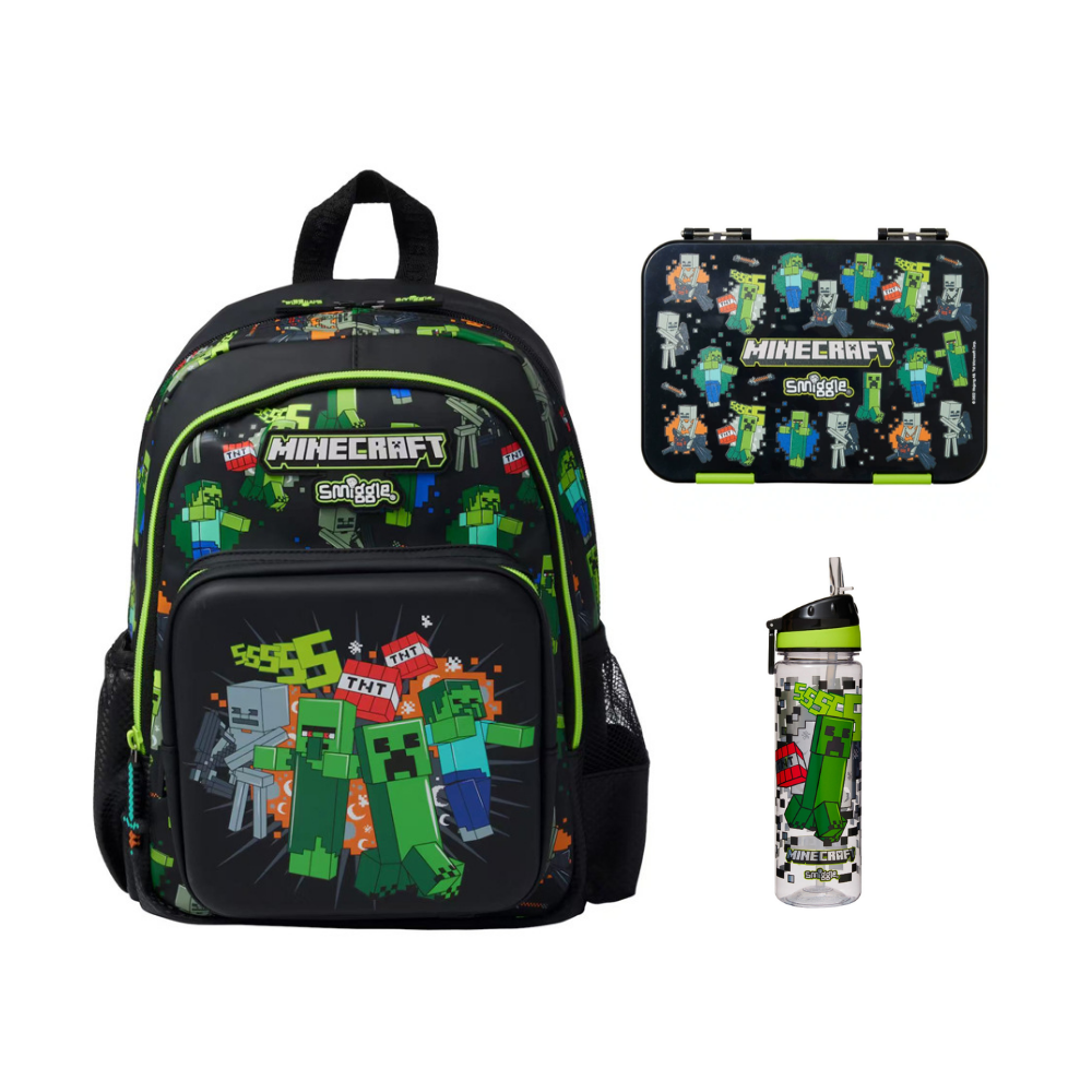 PixelTrail – Middelgrote Schoolrugzak met Accessoires