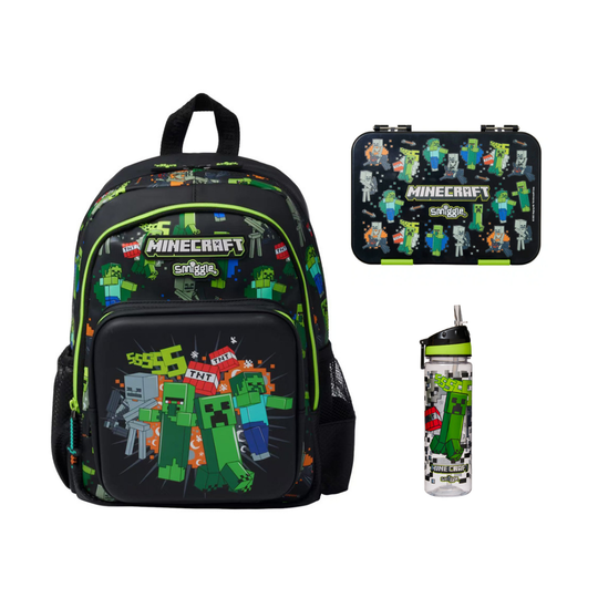 PixelTrail – Middelgrote Schoolrugzak met Accessoires