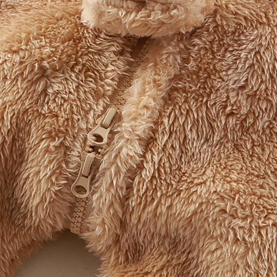 SnugglePaws – Zachte Fleece Baby Onesie met Dierenontwerp