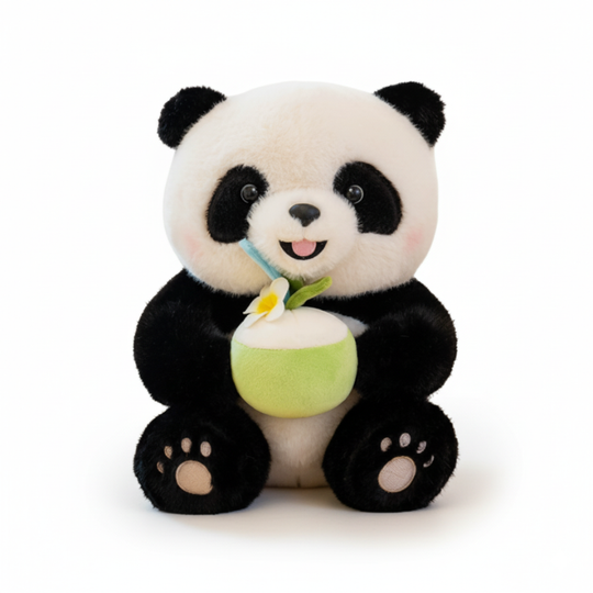 PandaTreats™ – Zachte Panda Knuffel met Accessoires