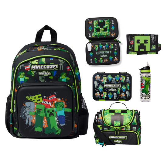 PixelTrail – Middelgrote Schoolrugzak met Accessoires