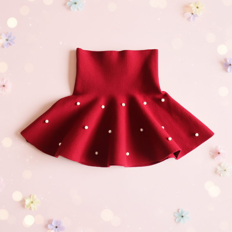 Perlette rok met pareldetails - Milo & Moon