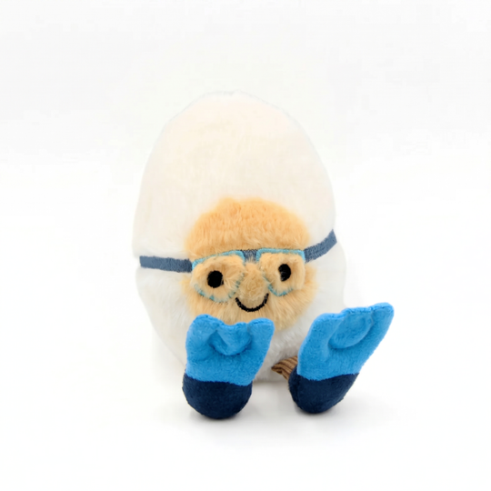 EggBuddy – Ei Karakter Knuffel van Zacht Pluche met Kostuum Design