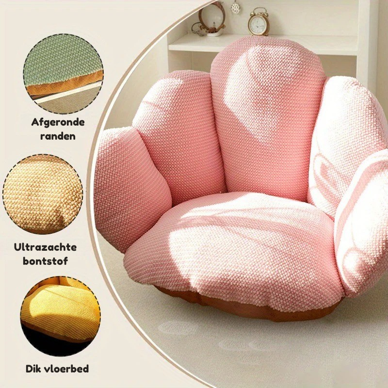 Milo & Moon® CozyGrip – Vingervormig Rug- en Stoelkussen