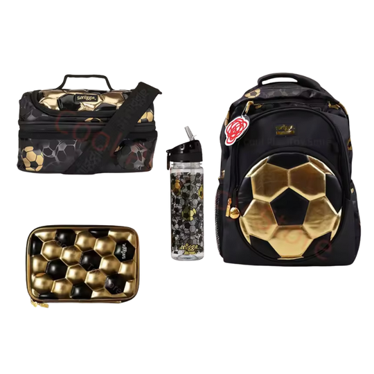 KickBag™ – Gouden Voetbal Rugzak voor Kinderen – Sportieve Schooltas