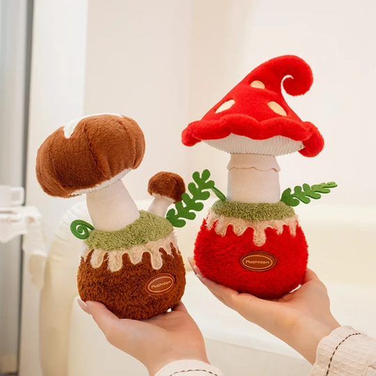 GardenBuddies – Pluche Bloemen en Paddenstoelen Decoratie