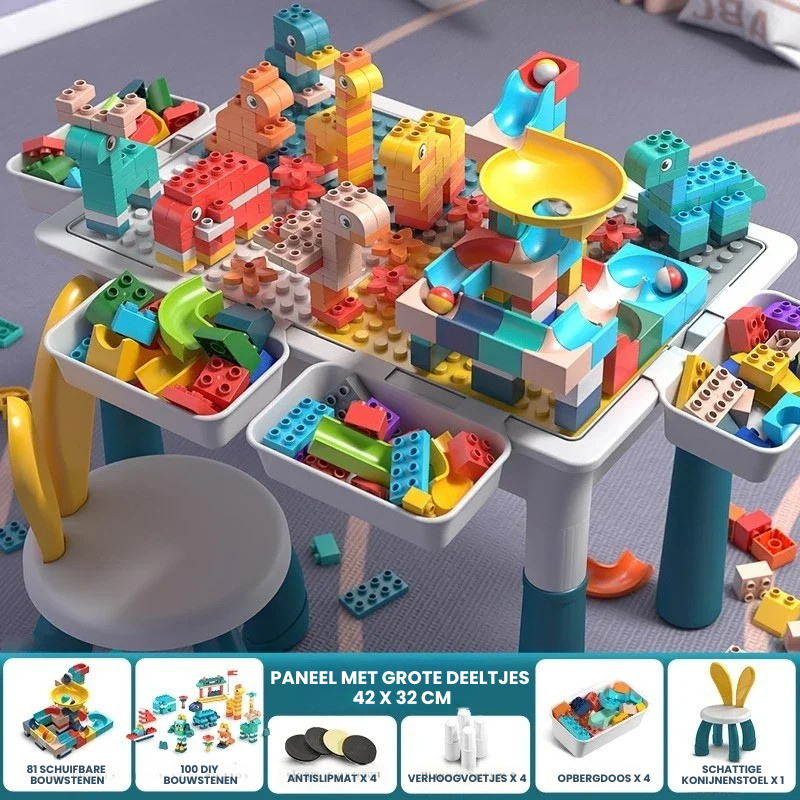 MultiPlay™ – 6-in-1 Speeltafel – Creatief & Educatief Speelcentrum