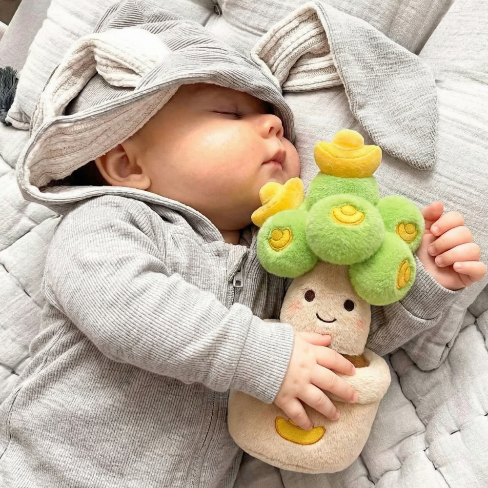 PlantBuddy – Cartoon Vetplant Knuffel in Pot van Zacht Pluche