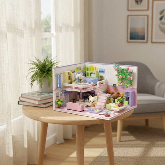 BabyBearApartment – Mini Bouwblok Set Duplex Appartement