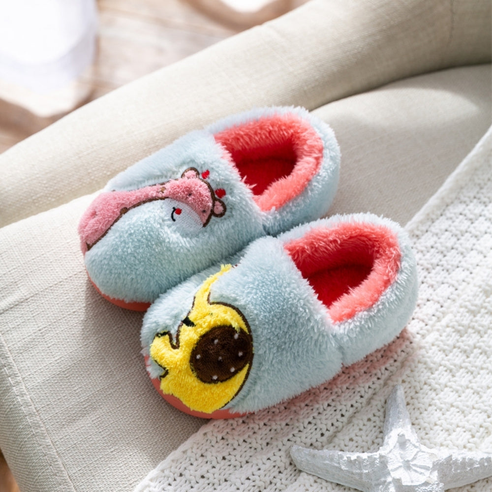 DinoStep – Pluche Kinderpantoffels met Dinosaurusdesign