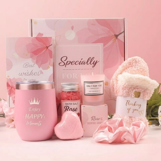 BlushBloom – Luxe Wellness Cadeauset voor Vrouwen