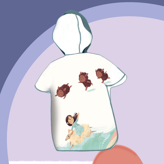 SunnyWrap – Microvezel Strandponcho voor Kinderen