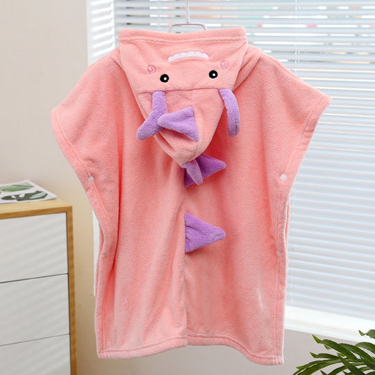<font dir="auto" style="vertical-align: inherit;"><font dir="auto" style="vertical-align: inherit;">Peignoir de bain portable pour enfants, nouveau style, petit dinosaure, mignon, doux et absorbant, avec capuche.</font></font>