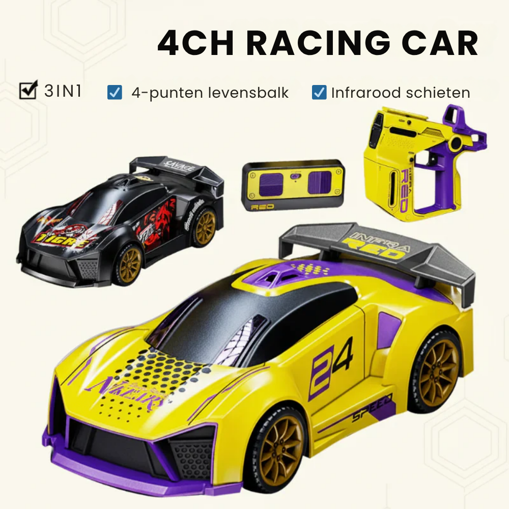 StuntRacer – RC Stuntauto met Schietspel