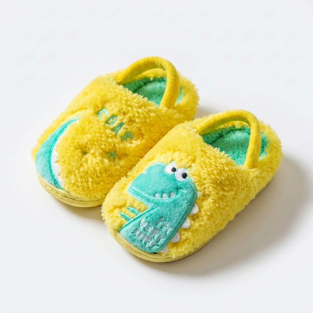 DinoHops – Pluche Kinderpantoffels met Vrolijke Dinofiguren