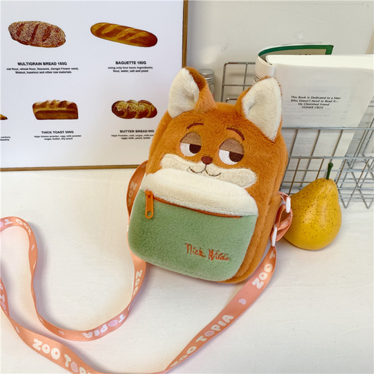 PlushBuddy – Pluche Cartoon Crossbody Tas