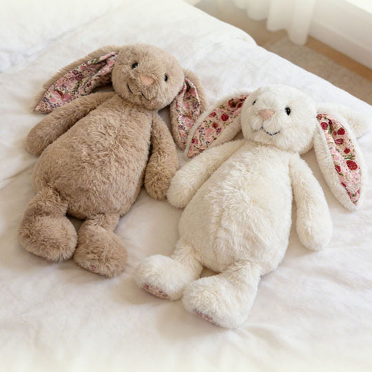 FloraBunny – Grote Konijn Knuffel met Bloemenoren (30 cm)