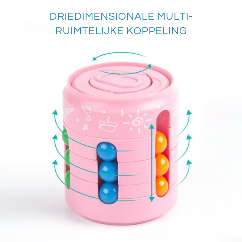 SpinCube™ – Cube en Fidget Spinner Set van 3 Stuks voor Kinderen en Volwassenen