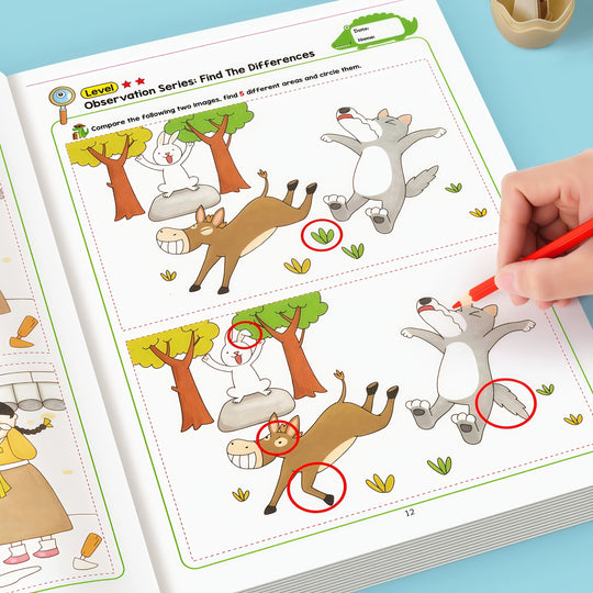 Zoek de verschillen™ – 2-Pack Activiteitenboek voor Oplettende Oogjes